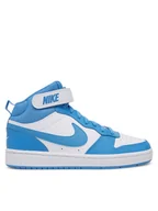 Buty dla chłopców - Nike Sneakersy Court Borough Mid 2 (GS) CD7782 Niebieski - miniaturka - grafika 1