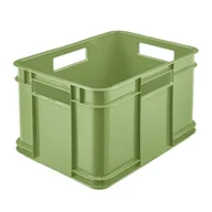 Pojemniki przemysłowe - Pojemik Bruno Eco-Line Euro-Box M 35 x 27 x 22 cm 16 l zielony - miniaturka - grafika 1