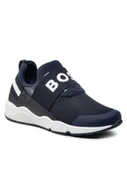 Buty dla chłopców - Boss Sneakersy J29295 S Granatowy - miniaturka - grafika 1