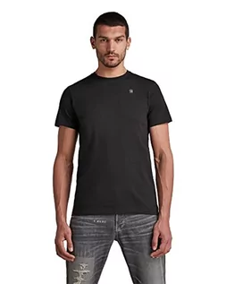 Koszulki męskie - G-STAR RAW Męski T-shirt Base-S Regular, czarny (Dk Black 336-6484), M - grafika 1
