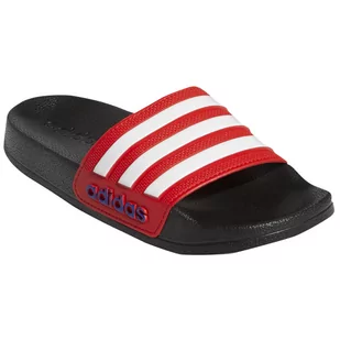 Kapcie dziecięce Adidas Adilette Shower K Rozmiar butów (UE): 28 / Kolor: czarny/czerwony - Buty dla chłopców - miniaturka - grafika 1