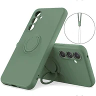 Etui i futerały do telefonów - Dla Samsung Galaxy A56 5G Silikonowe Etui z Pierścieniem Paska Podpórka Etui na Telefon - Zielone Wielobarwny Green - miniaturka - grafika 1