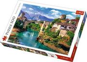 Puzzle - Trefl Puzzle 37333 Stary Most w Mostarze Bośnia i Hercegowina 500 elementów ŁÓDŹ 37333 - miniaturka - grafika 1