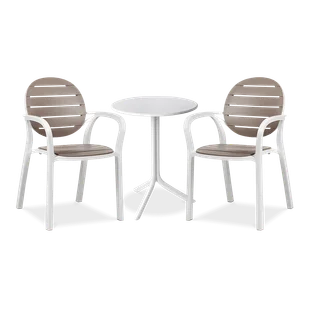 Zestaw Nardi PALMA/SPRITZ 2+1 Bianco - Meble ogrodowe Zestaw Nardi PALMA/SPRITZ 2+1 Bianco - Meble ogrodowe - miniaturka - grafika 1