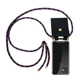 Łańcuszek Pokrowiec Do Apple iPhone 11 PRO w NIEBIESKO CZERWONO BIAŁY W KROPKI Etui Obudowa Case Cover Ochronny Cadorabo - Etui i futerały do telefonów - miniaturka - grafika 1