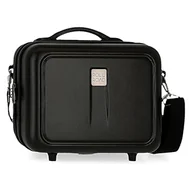 Kosmetyczki, organizery i kuferki - Roll Road Camboya Dostosowywana kosmetyczka z paskiem na ramię czarna 29 x 21 x 15 cm sztywna ABS 9,14 l - miniaturka - grafika 1