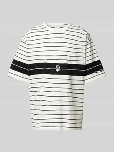 T-shirt o kroju oversized z wyhaftowanym logo - Koszulki męskie - miniaturka - grafika 1