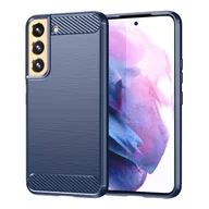Etui i futerały do telefonów - Carbon Case etui Samsung Galaxy S23+ elastyczny silikonowy karbonowy pokrowiec niebieskie - miniaturka - grafika 1