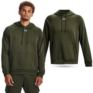 Bluza fitness męska UNDER ARMOUR Rival Fleece Hoodie z kapturem - Bluzy sportowe męskie - miniaturka - grafika 1