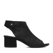 Sandały damskie - Sandały Rieker CEO-64670-00 Czarny - miniaturka - grafika 1