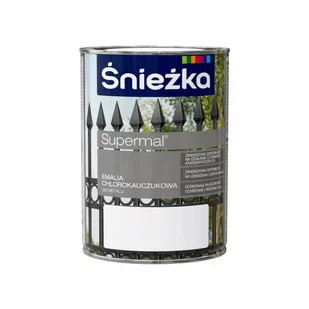 Śnieżka Emalia do metalu CHLOROKAUCZUKOWA SUPERMAL - Emalie - miniaturka - grafika 2
