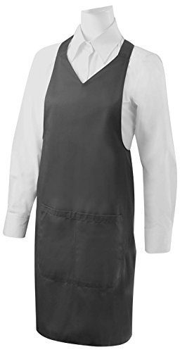 MISEMIYA - Fartuch czyszczący z kieszenią 85mm*70mm - Ref.8601 - Jeden rozmiar, Szary