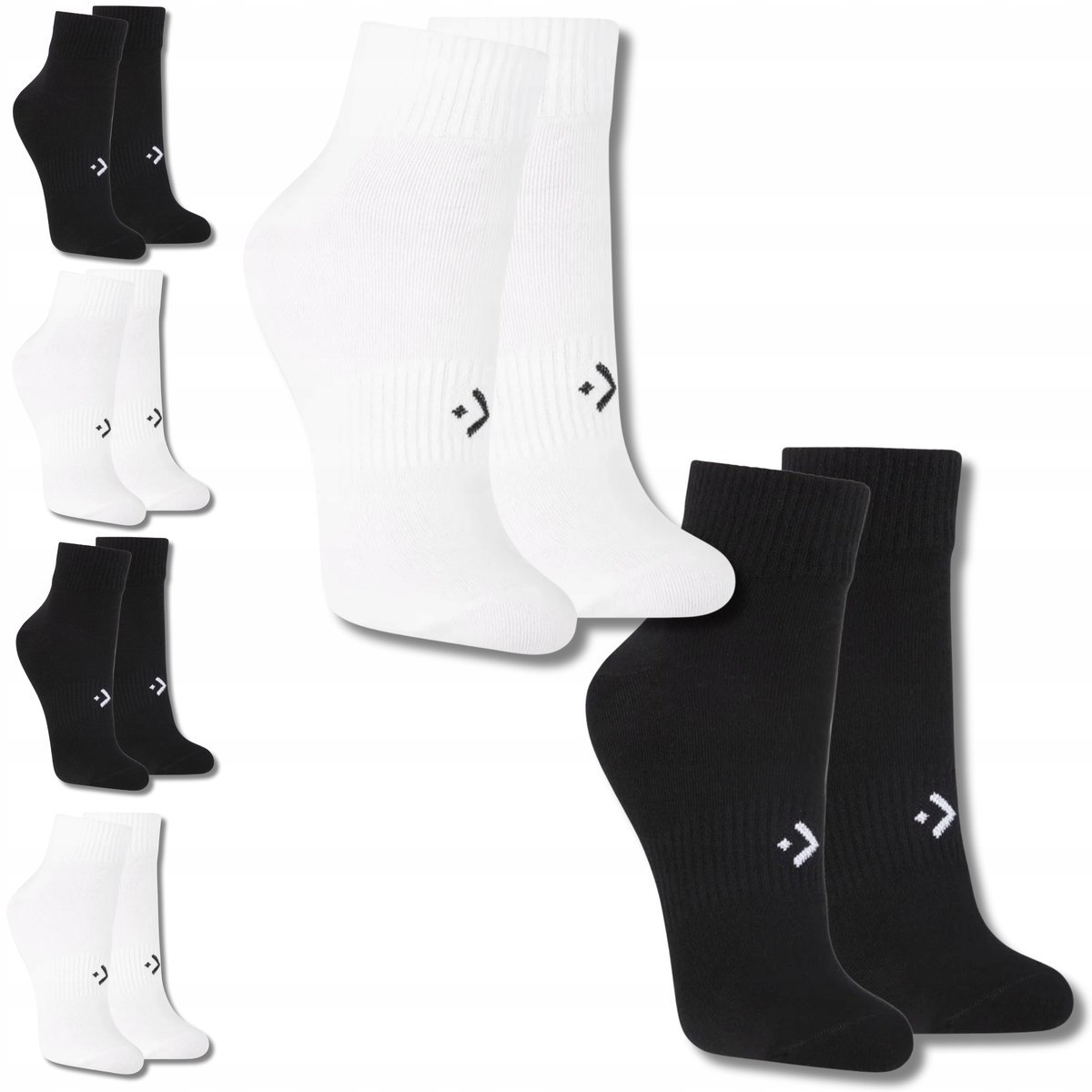 SKARPETY DAMSKIE BAWEŁNIANE STOPKI SKARPETKI ZA KOSTKĘ 6-PAK MORAJ 35-38