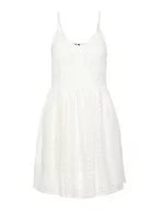 Sukienki - VERO MODA Damska sukienka VMHONEY Lace Pleated Singlet Dress WVN, śnieżnobiała, S, Snow White, S - miniaturka - grafika 1