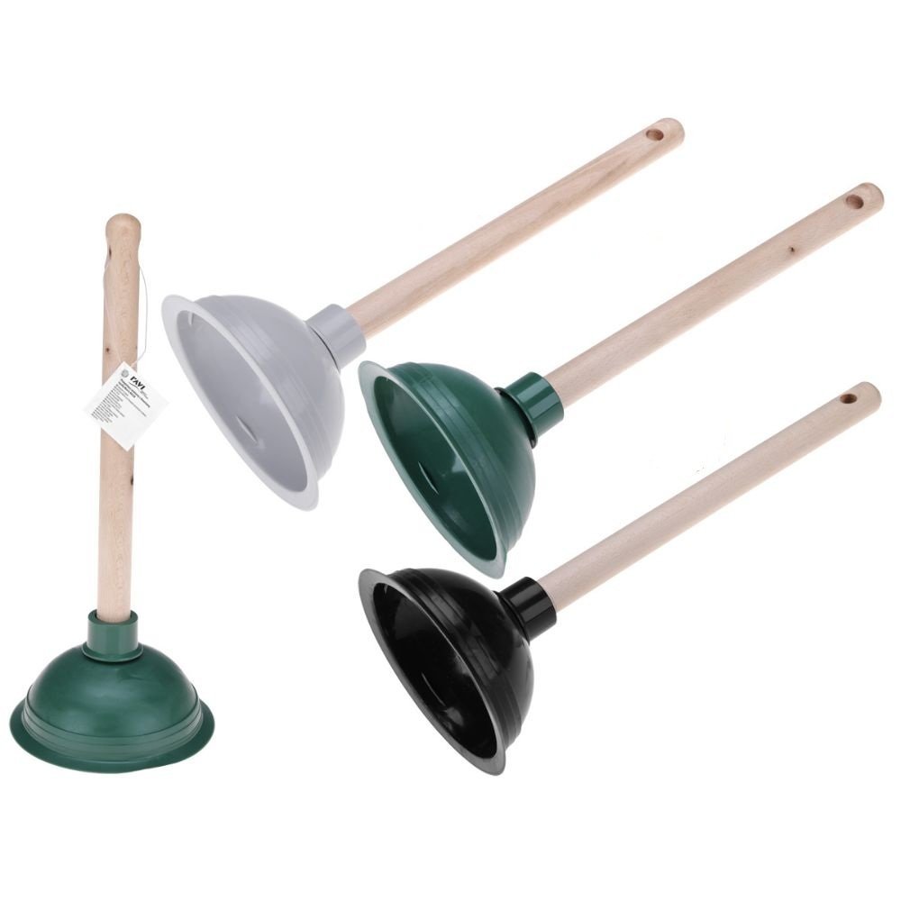 Przepychacz sanitarny MARCO drewniana rączka PVC