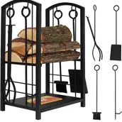 Akcesoria kominkowe - Kosz na Drewno Kominkowe Stojak Przybory Akcesoria KAMINER - miniaturka - grafika 1