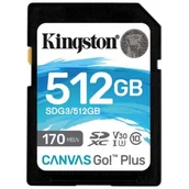 Karty pamięci - Kingston Canvas Go! Plus 512GB (SDG3/512GB) - miniaturka - grafika 1