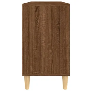 Szafka pod umywalkę, brązowy dąb, 80x33x60 cm Lumarko! - Toaletki - miniaturka - grafika 9