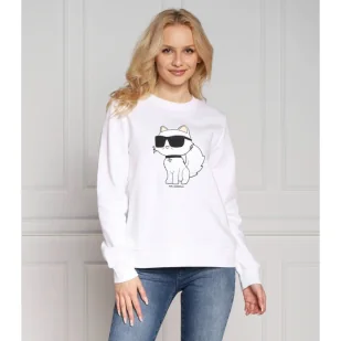 Karl Lagerfeld Bluza ikonik 2.0 CHOUPETTE | Regular Fit - Bluzy damskie - miniaturka - grafika 1