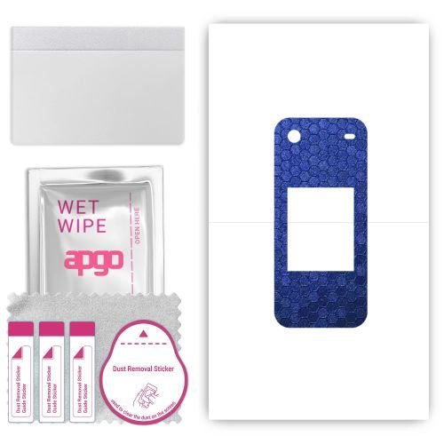 folia naklejka skórka strukturalna na TYŁ do Nokia 2780 Flip - Plaster Miodu Niebieski - apgo SKINS