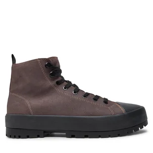 Trapery Calvin Klein Jeans Lugged Hybrid High Laceup Auth YM0YM01092 Brązowy - Botki męskie - miniaturka - grafika 1