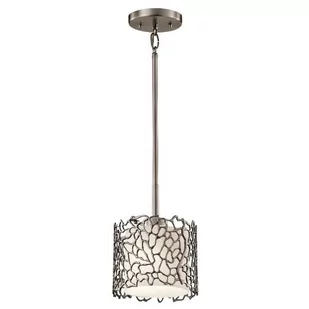 Elstead Lighting Smukła lampa wisząca Silver Coral 18,4 cm - Lampy sufitowe - miniaturka - grafika 1