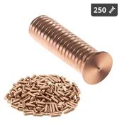 Akcesoria spawalnicze - Kołki Do Zgrzewania Zgrzewarki Przypawarki Ze Stali Miedziowanej M6 20Mm Stamos Germany 250 Szt. - miniaturka - grafika 1