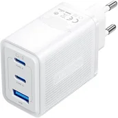 Ładowarki do telefonów - Ładowarka sieciowa, Vention, FERW0-EU,  2xUSB-C, USB- A, 65W/65W/30W, GaN (biała) - miniaturka - grafika 1