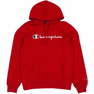 Bluza męska Champion Hooded czerwona 220253 RS054 2XL - Bluzy męskie - miniaturka - grafika 1