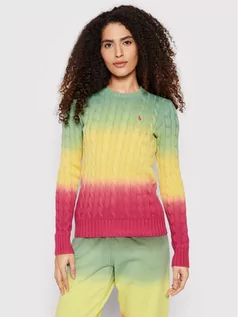 Swetry damskie - Ralph Lauren Polo Sweter 211856737001 Kolorowy Regular Fit - grafika 1