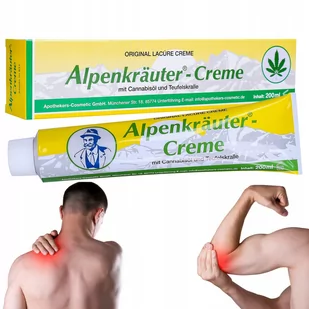 Lacure ALPENKRAUTER z czarcim pazurem i ol. konopnym 200ML - Żele i maści lecznicze - miniaturka - grafika 1