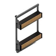 Meble modułowe i akcesoria - Kosz cargo WE35.0012 Maxima Puro 15 cm boczny lewy czarny Rejs - miniaturka - grafika 1