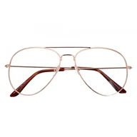Okulary korekcyjne, oprawki, szkła - Złote Okulary Zerówki Aviatory druciane 1910 - miniaturka - grafika 1
