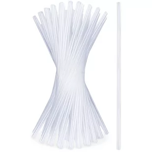 Słomki do napojów przezroczyste wielorazowe zestaw 50 szt. 22 cm - Słomki do napojów - miniaturka - grafika 1