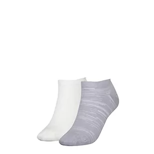 Calvin Klein Damskie skarpety typu sneaker minimal Stripe, kolor: szary (cool grey), rozmiar uniwersalny, Cool Gray, jeden rozmiar - Skarpetki damskie - miniaturka - grafika 1