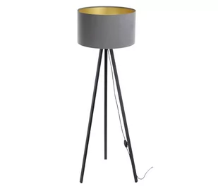 Lampa podłogowa STANDART 1xE27/60W/230V szary/czarny - Lampy stojące - miniaturka - grafika 1