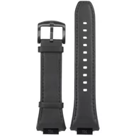 Akcesoria do smartwatchy - Ralph Giallo Pasek do etui na Apple Watch czarny z czarną sprzączką - skórzany - miniaturka - grafika 1