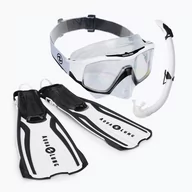 Maski do nurkowania - Zestaw do snorkelingu Aqualung Vita Set white/black - miniaturka - grafika 1