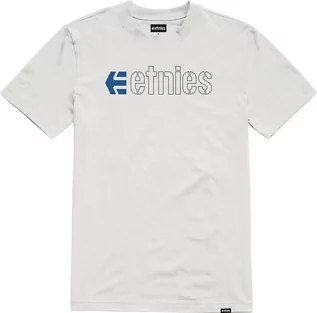 Koszulki męskie - t-shirt męski ETNIES ECORP TEE White/Blue/Black - grafika 1