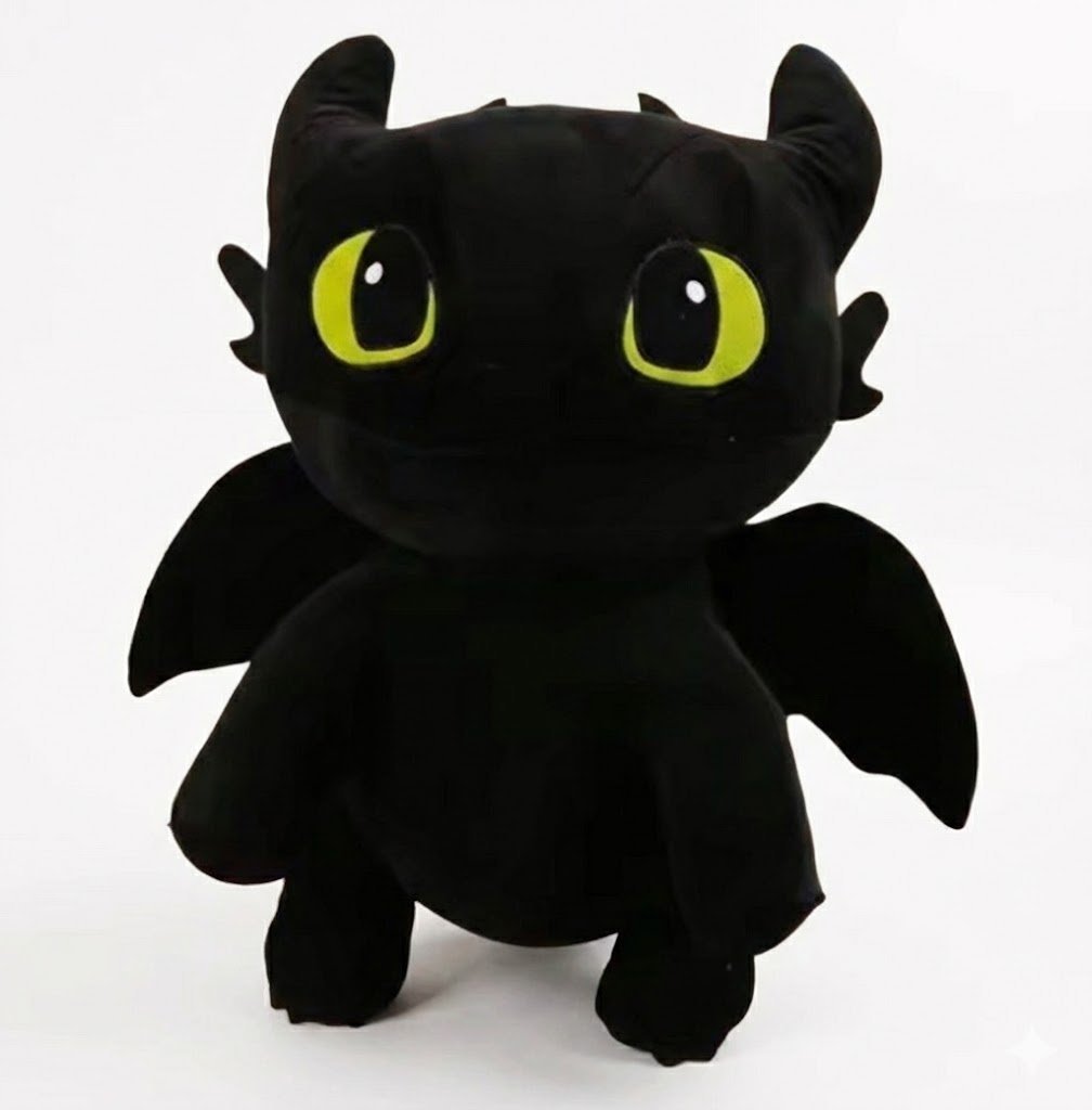 DUŻY PLUSZOWY SMOK 90CM.