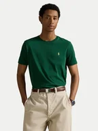 Koszulki męskie - Polo Ralph Lauren T-Shirt 710671438461 Zielony Custom Slim Fit - miniaturka - grafika 1