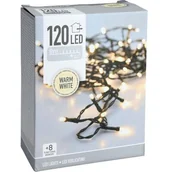 Taśmy LED - LAMPKI CHOINKOWE ŁAŃCUCH ŚWIETLNY 120 LED TIMER CIEPŁY BIAŁY - miniaturka - grafika 1