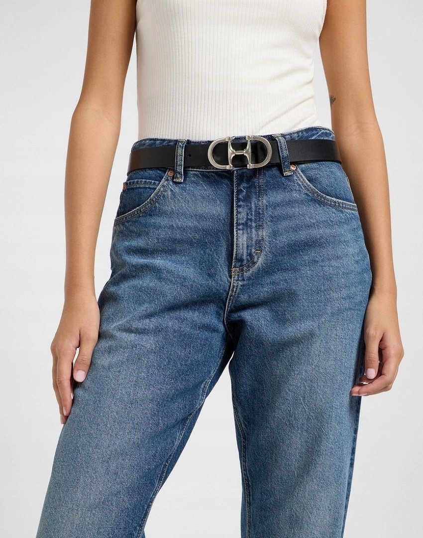 LEE DOUBLE CLASP BELT BLACK 112365198