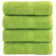 Ręczniki - vidaXL Ręczniczki premium SOLUND, 4 szt., zielone, 30x50 cm, 600 g/cm² - miniaturka - grafika 1
