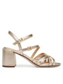 Sandały damskie - Clarks Sandały Ezoria Strap 26185896 Złoty - miniaturka - grafika 1