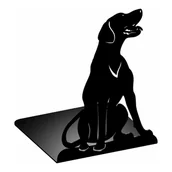 Podpórki do książek - Podpórka stojak do książek AD14 PIES czarny - miniaturka - grafika 1