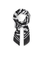 Apaszki i szaliki damskie - Aldo Chusta Zebria 14088328 Czarny - miniaturka - grafika 1