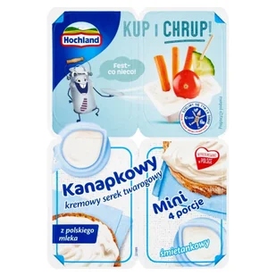 Hochland Kanapkowy Mini Śmietankowy 120G - Szybkie dania obiadowe - miniaturka - grafika 1