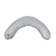 Poduszki do karmienia - Beaba Beaba Ergonomiczna poduszka rogal dla kobiet w ciąży i karmiących Big Flopsy Fleur de coton Heather grey solution-bc-7601-0 - miniaturka - grafika 1