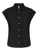 Bluzki damskie - ONLY Koszula "Nova" w kolorze czarnym - miniaturka - grafika 1